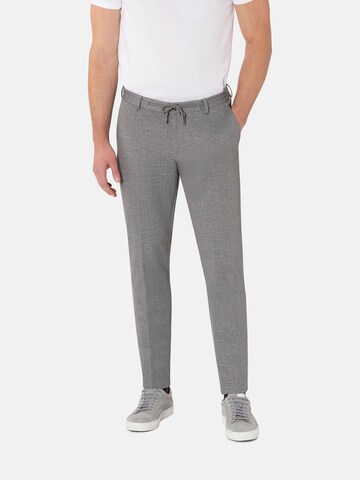 BENVENUTO Slimfit Hose 'Segesta' in Grau: Vorderseite