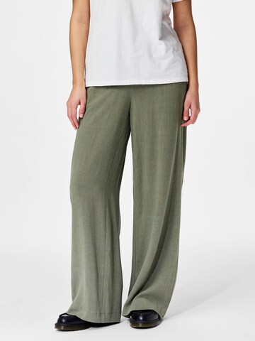 PIECES Wide Leg Bukser 'PCVinsty' i grøn