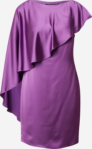 Robe de cocktail Lauren Ralph Lauren en violet : devant