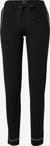 melns SCHIESSER Pidžamas bikses: no priekšpuses