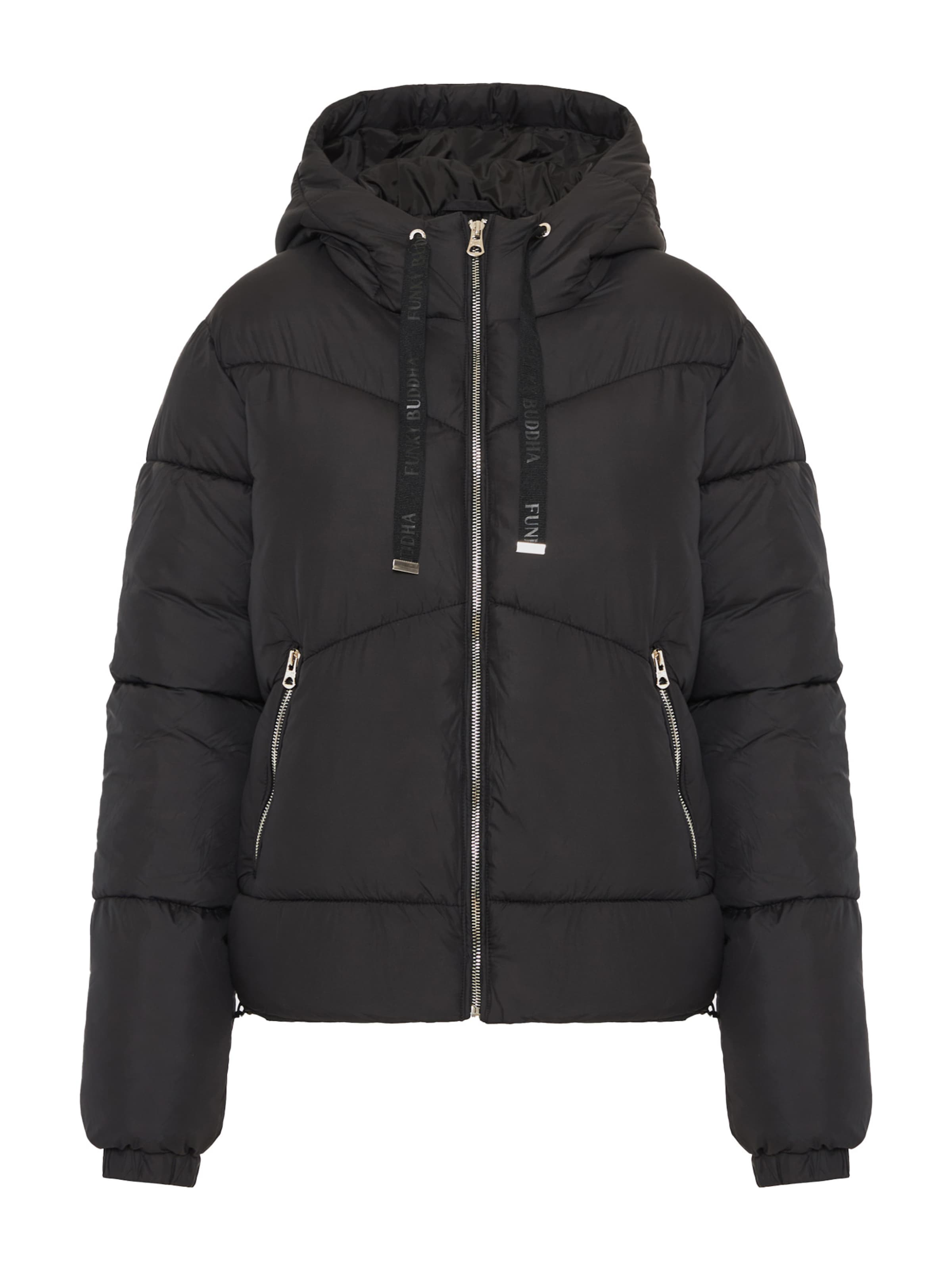 Funky Buddha Téli dzseki - fekete: elől