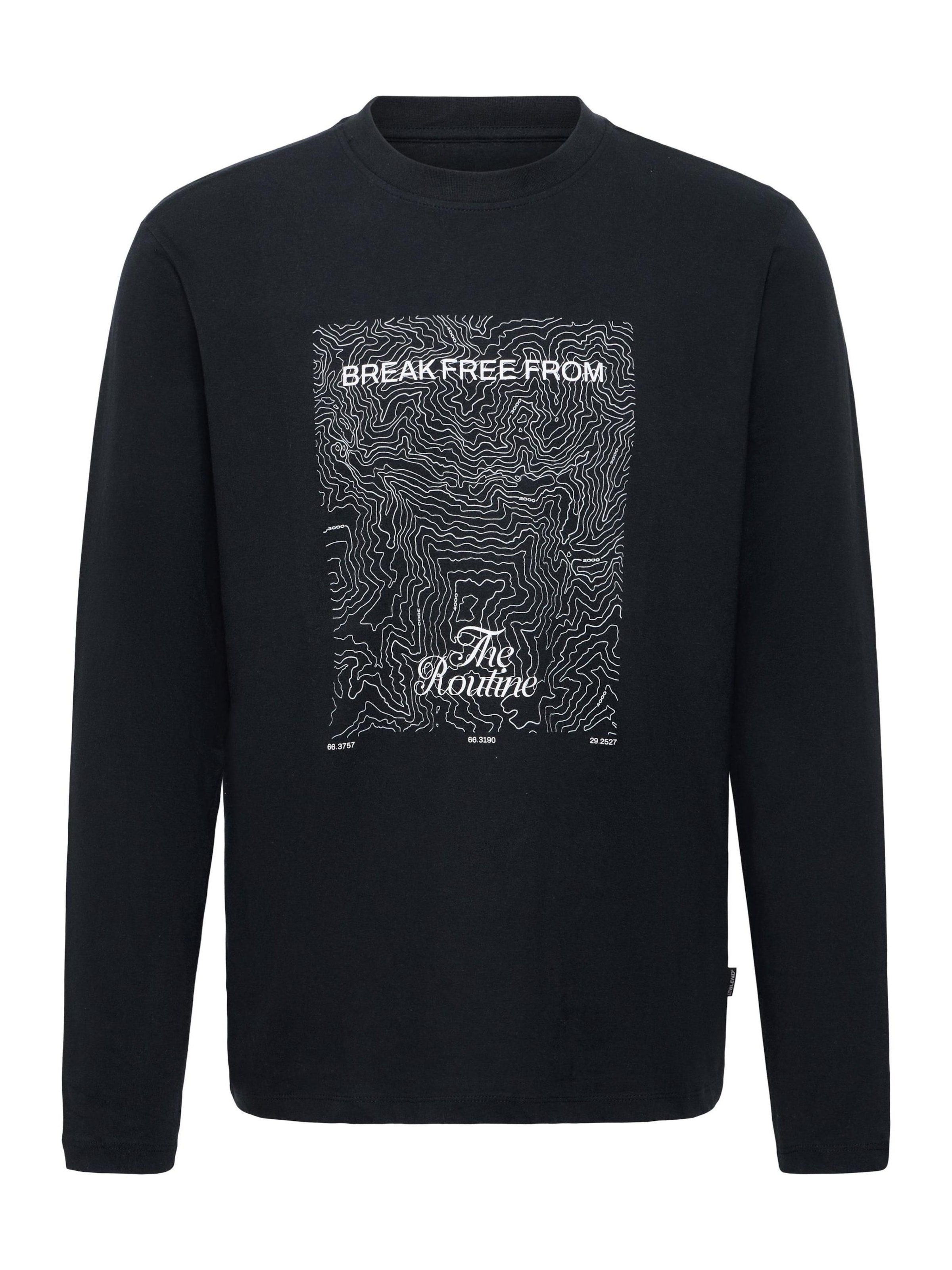 BLEND - Sudadera en negro: frente