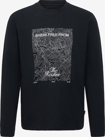 BLEND - Sudadera en negro: frente