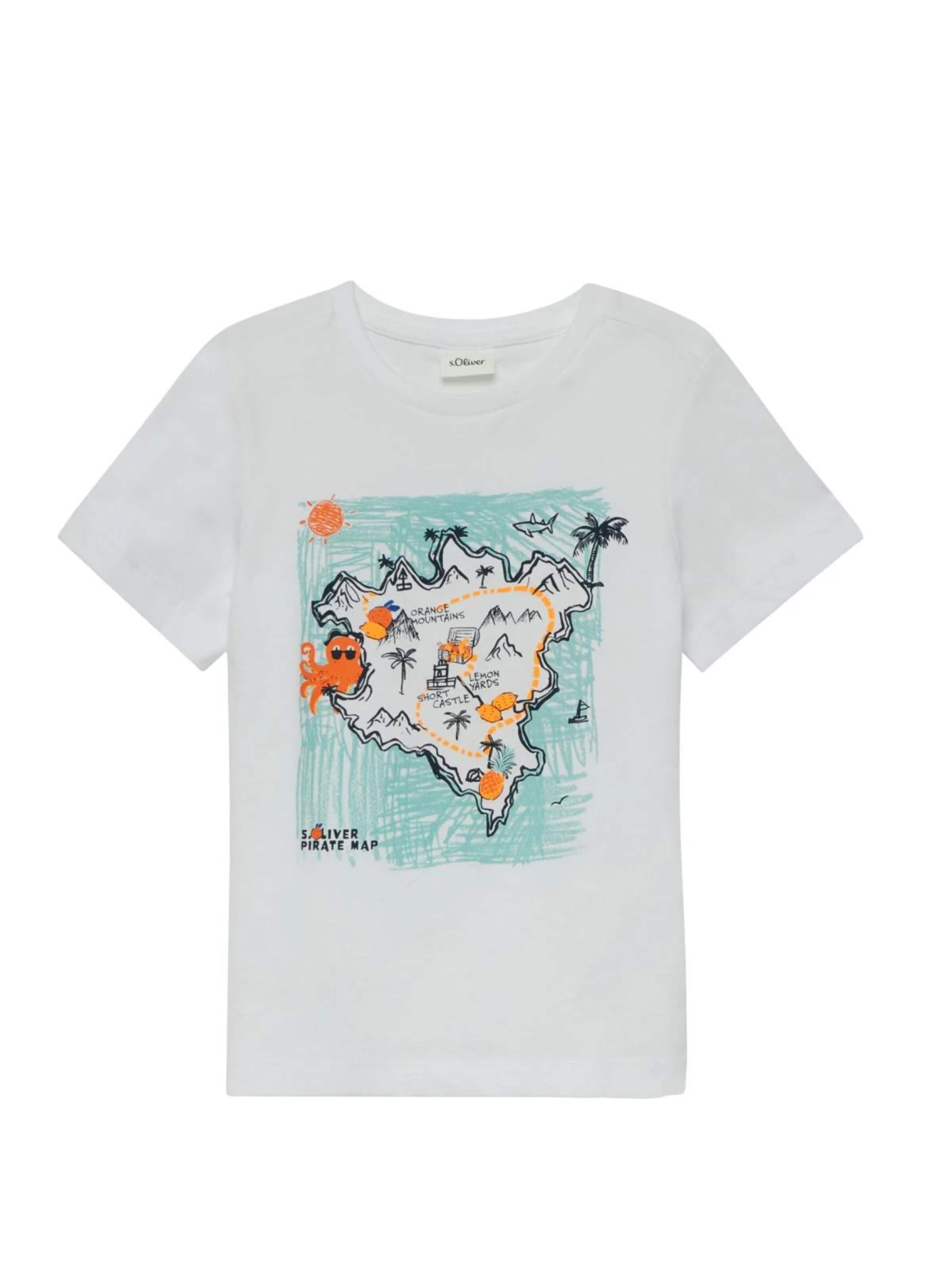 s.Oliver Shirt in Wit: voorkant