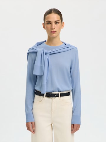 SELECTED Свитер 'SLFTHEA' в Синий: спереди