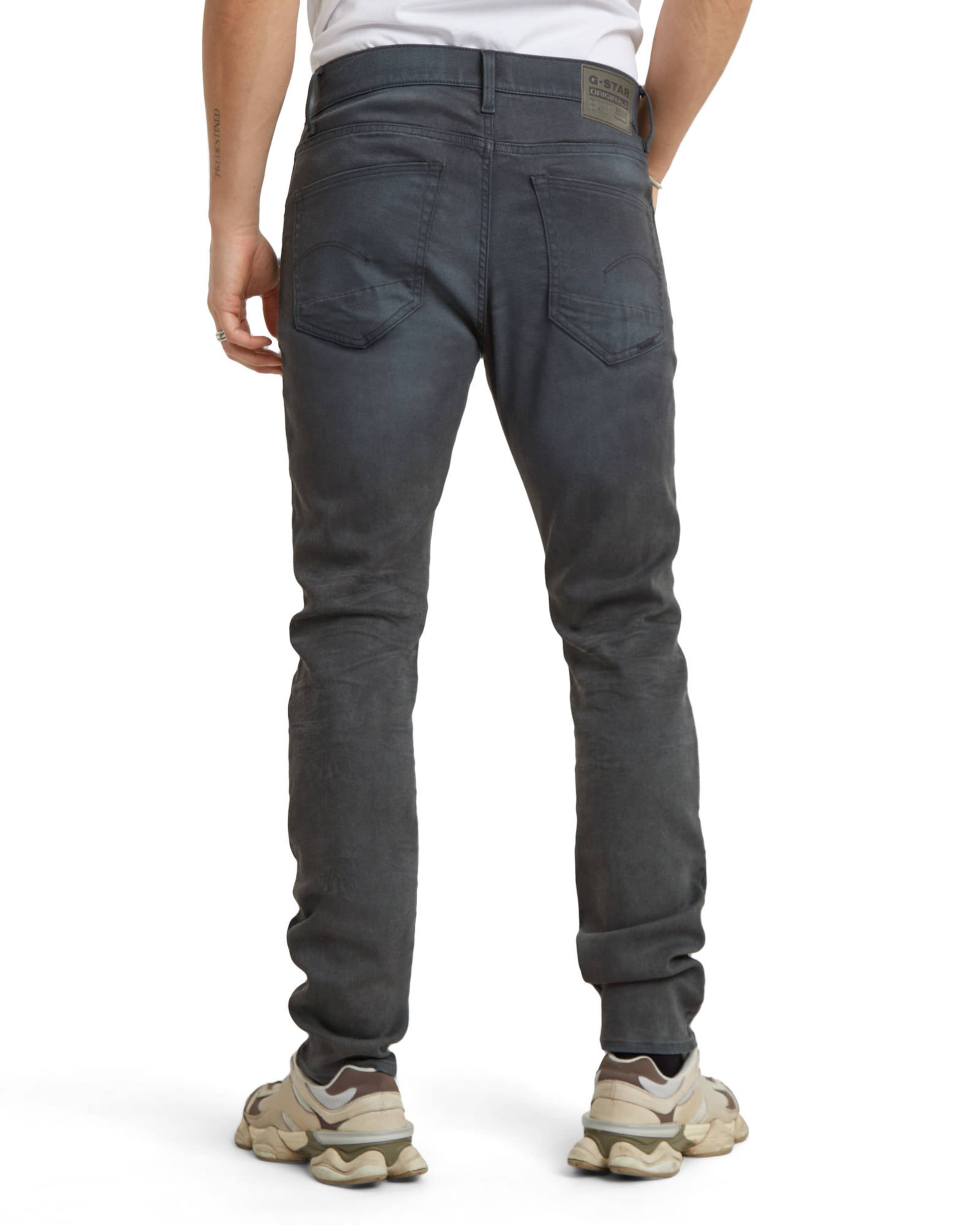 G-STAR Slimfit Kavbojke '3301 Slim' | siva barva