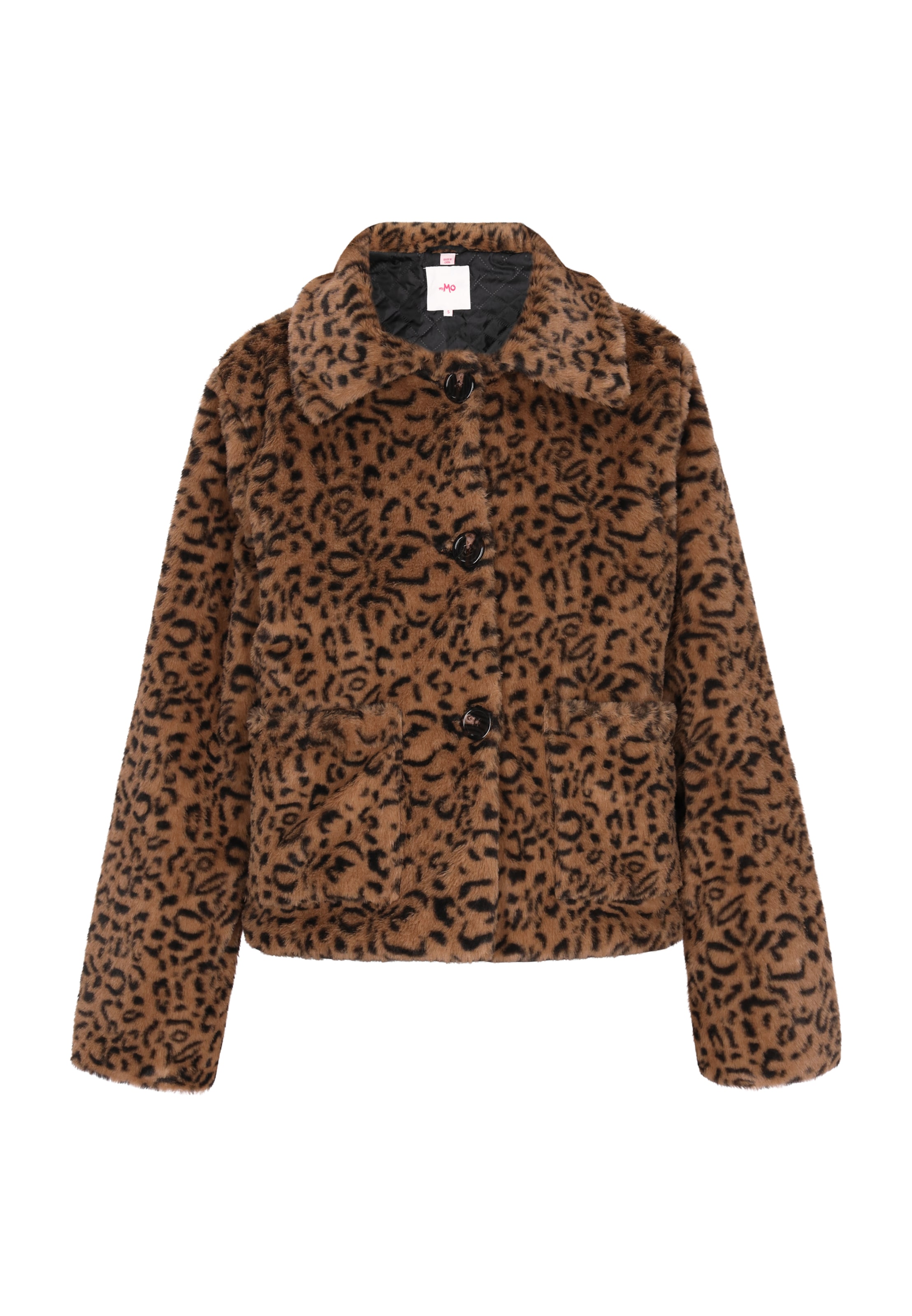 MYMO Φθινοπωρινό και ανοιξιάτικο μπουφάν σε καφέ: μπροστά