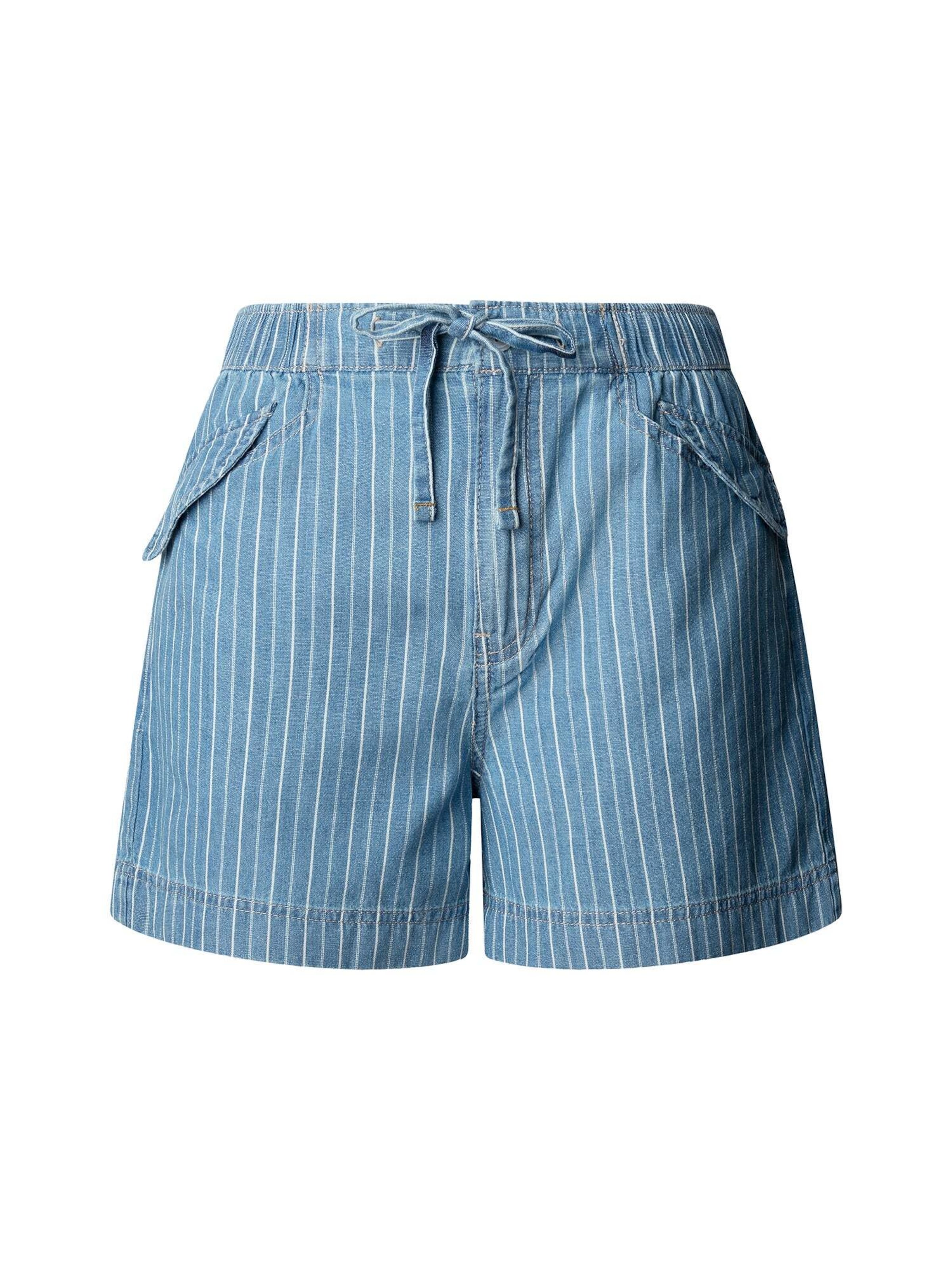 Pepe Jeans Loosefit Broek in Blauw: voorkant