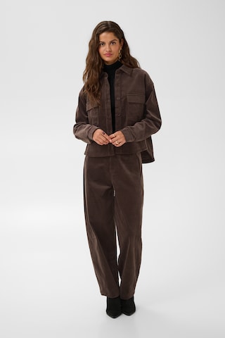 Cream Between-season jacket 'Ballie' in Brown