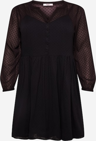 ABOUT YOU Curvy Shirt Dress 'Payton' in Black: front