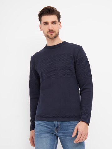 CLIPPER Sweater in Blue: front