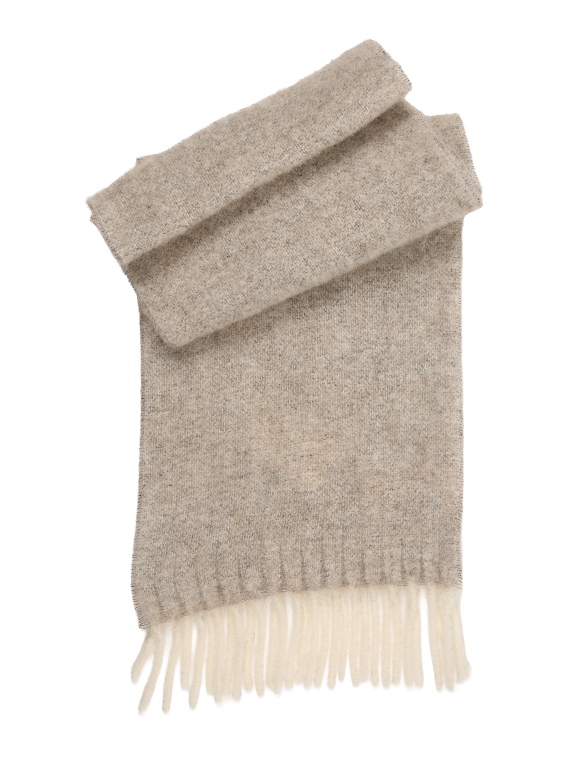 NN07 Šála 'Two 9006' – béžová: přední strana