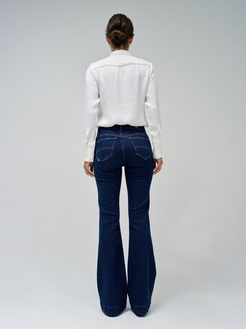 évasé Jean 'Destiny' Salsa Jeans en bleu
