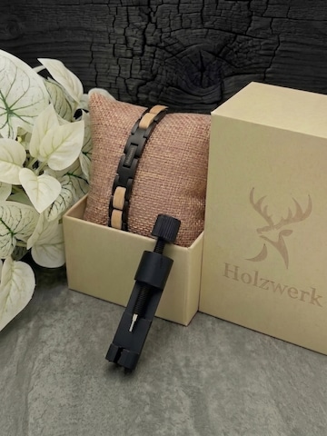 Holzwerk Armband 'EMMSEE' in Beige