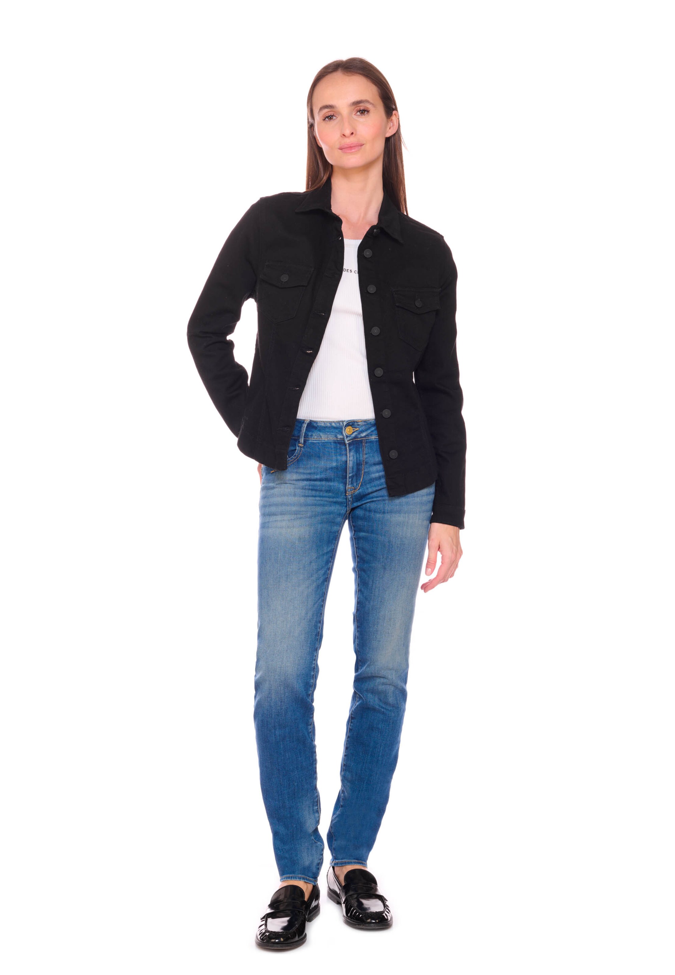 Le Temps Des Cerises Between-season jacket 'Liliy' in Black