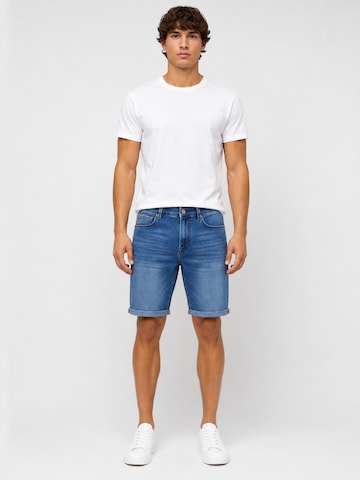 Boxeur des Rues - regular Vaquero 'Herren Jeansshorts Boxeur des Rues San Francisco, Slim Fit, Klassisches Blau, Tricolore-Etikett' en azul