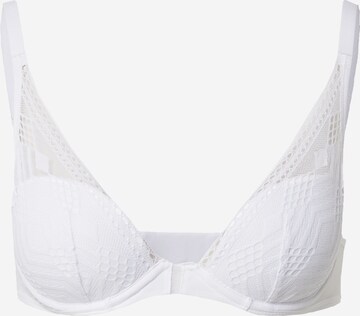 PASSIONATA Triangle Bra in White: front