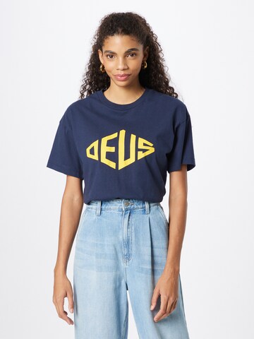 DEUS EX MACHINA - Camiseta 'Recreation' en azul: frente