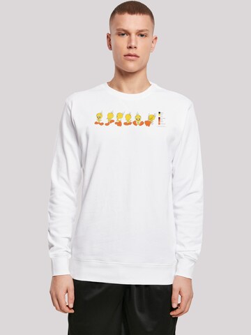 F4NT4STIC Sweatshirt 'Looney Tunes Tweety Pie' in Weiß: predná strana