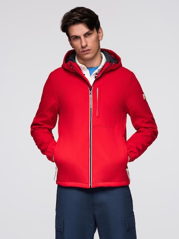 Ombre Between-Season Jacket in Red: front