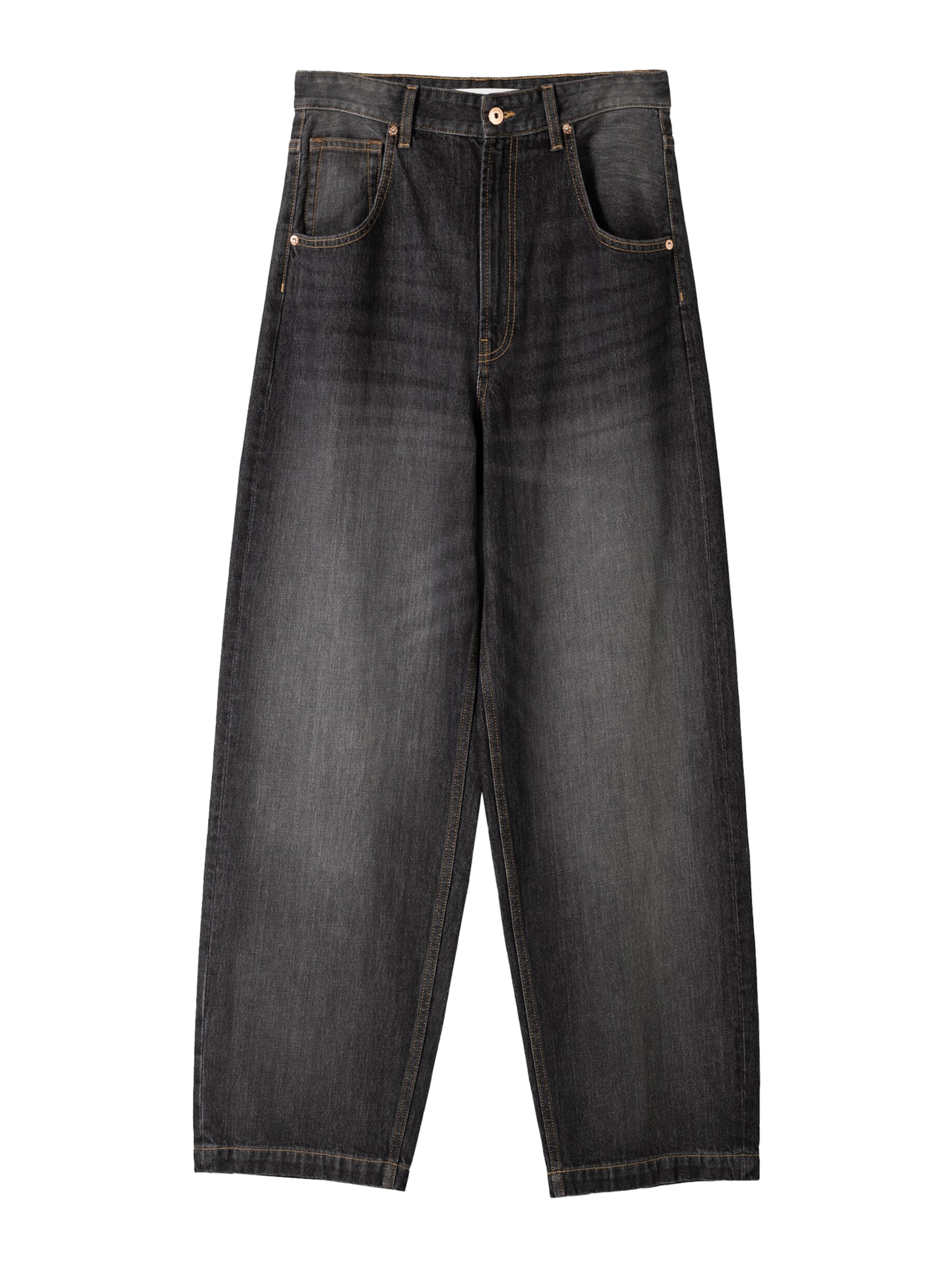 Baggy Jeans di Bershka in grigio: frontale