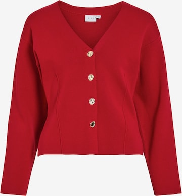VILAKardigan 'VISWAY' - crvena boja: prednji dio