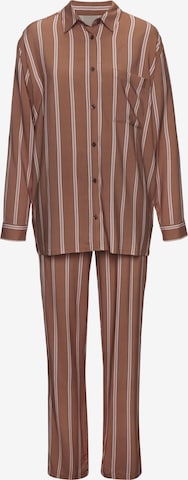 Pyjama LASCANA en marron : devant