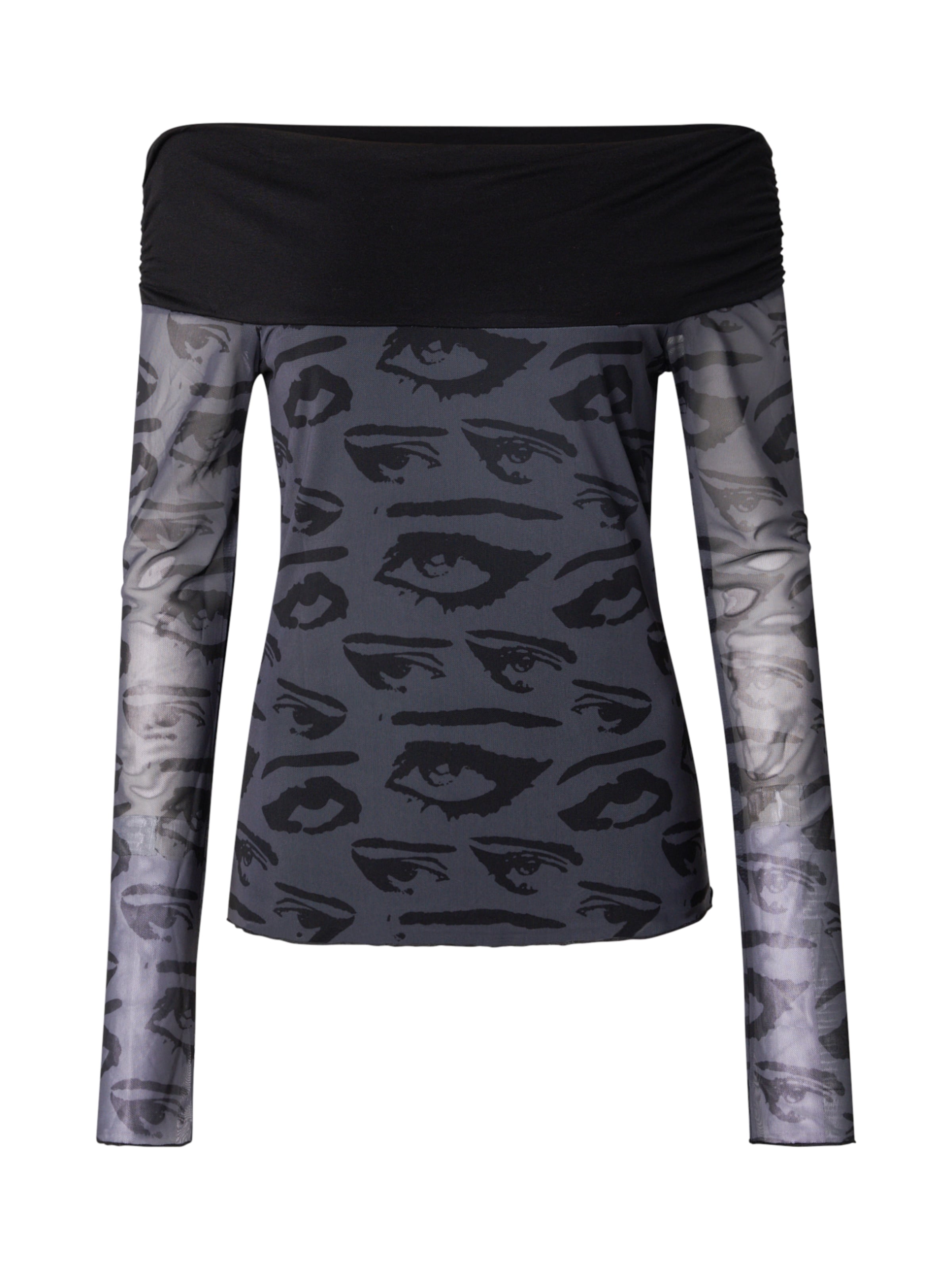 SHYX Блуза в сиво: отпред