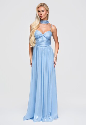 Ombre Avondjurk in Blauw: voorkant