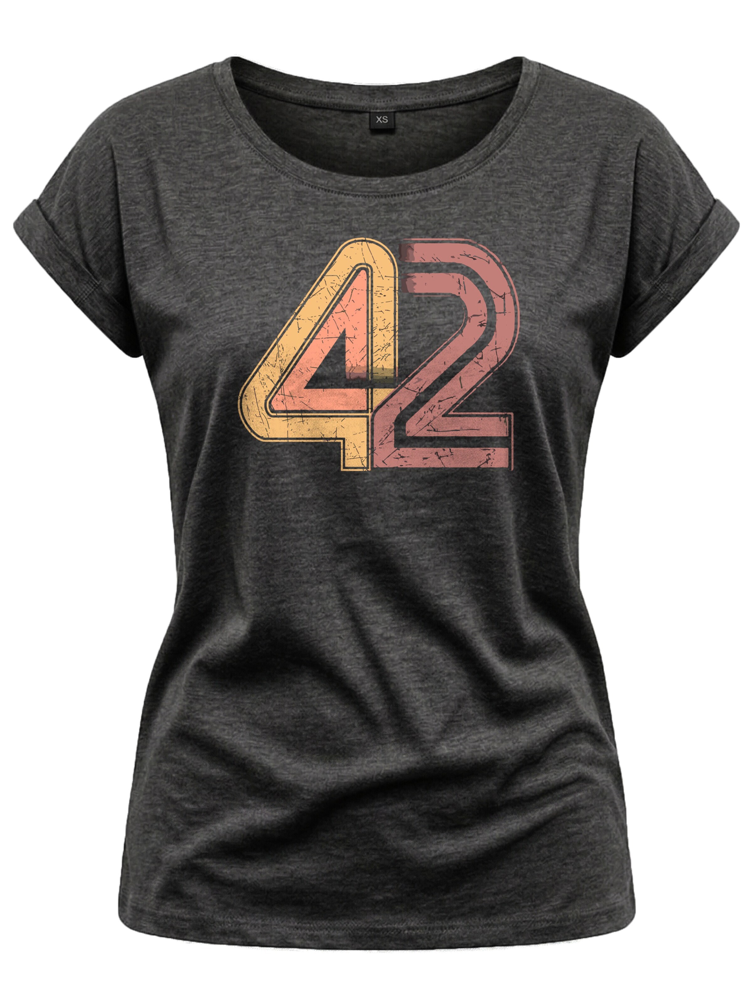 MAKAYA Shirt '42 The Answer' in Grey: front