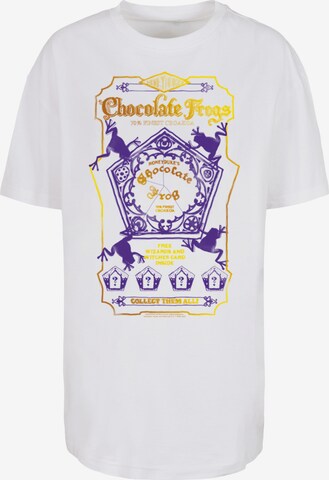 F4NT4STIC Shirt 'Harry Potter Chocolate Frogs' in White: front