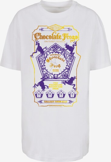 F4NT4STIC T-shirt 'Harry Potter Chocolate Frogs' en caramel / jaune / violet foncé / blanc, Vue avec produit