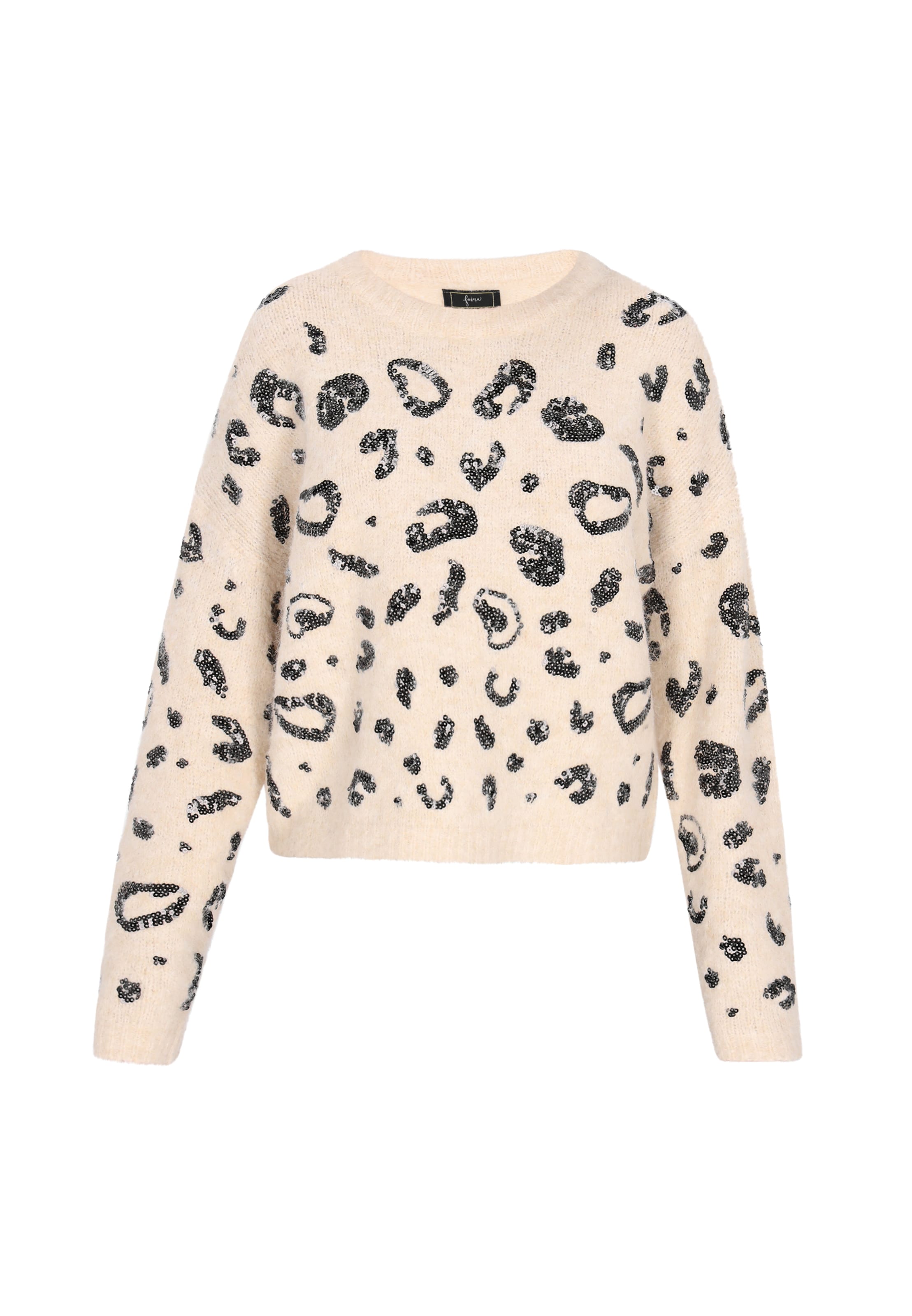 faina Oversize pulóver 'Fashion Look' - bézs: elől