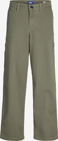Jack & Jones Junior Baggy Trousers 'JPSTAlex' in Green: front