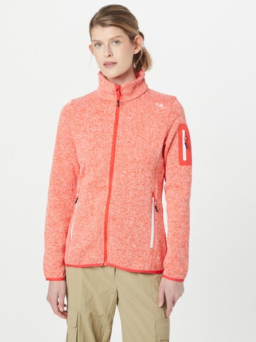 CMP Athletic Fleece Jacket in Orange: front