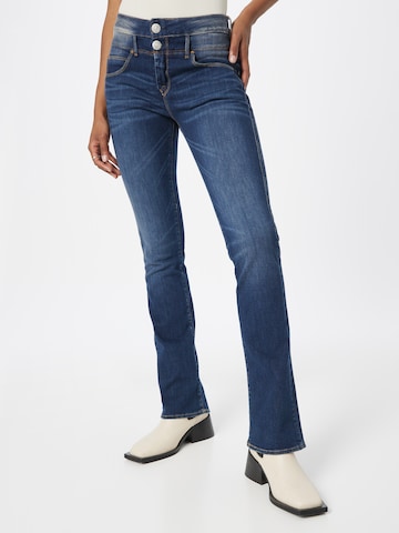 Herrlicher Bootcut Jeans in Blauw: voorkant