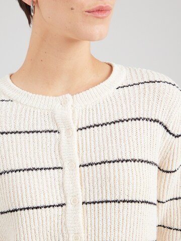 Cardigan 'SLWinta' SOAKED IN LUXURY en blanc