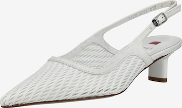 Décolleté sling di Högl in bianco: frontale