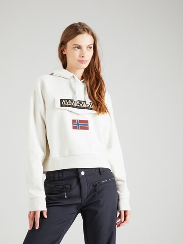 Sweat-shirt 'BURGEE' NAPAPIJRI en blanc : devant