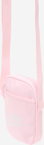 Geantă de umăr 'Heritage' de la Nike Sportswear pe roz: față