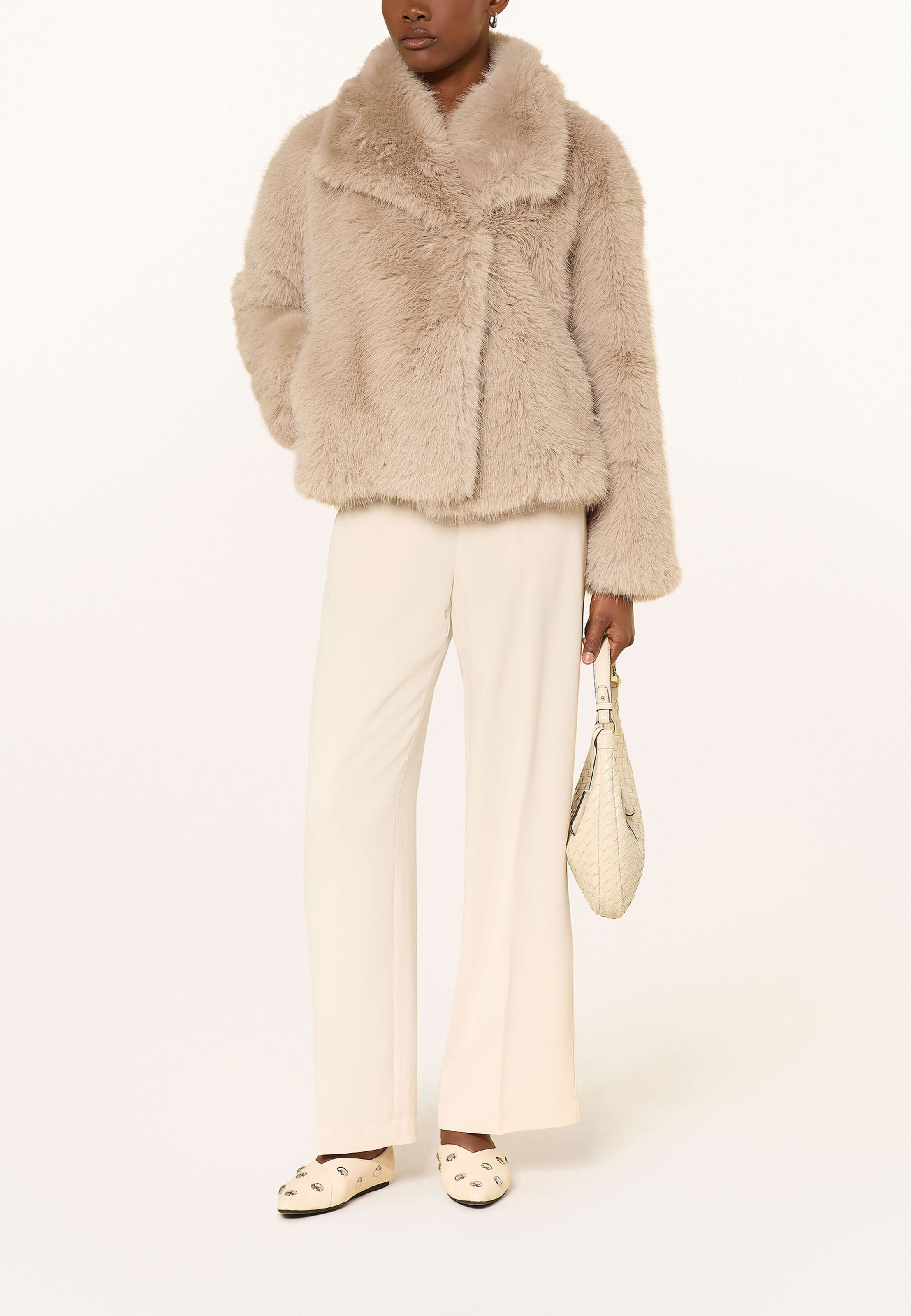 darling harbour Winter Jacket in Beige: front