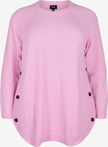 Zizzi Sweater in Pink: front