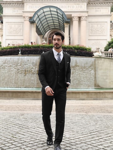 YOUTHUP Slim fit Suit 'Drittel' in Black