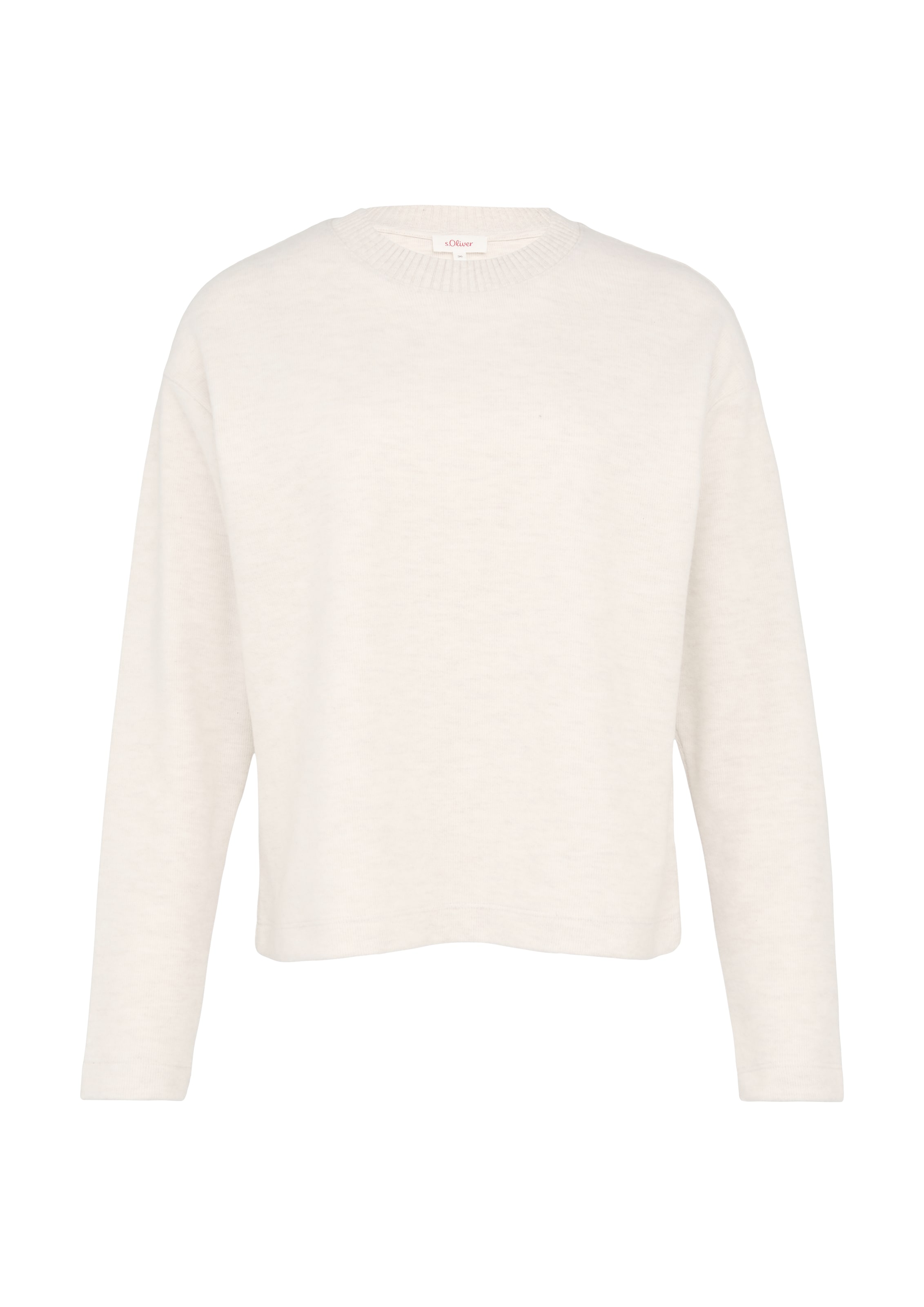 s.Oliver Sweatshirt in Beige: Vorderseite
