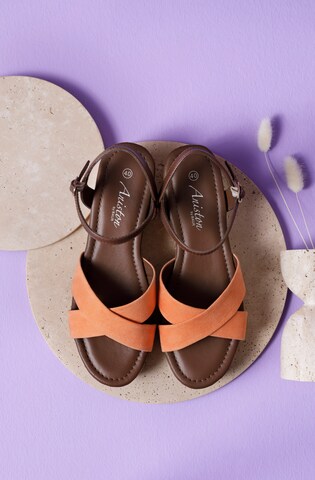 Aniston Sandals in Orange