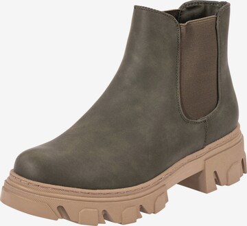 Palado Chelsea boots 'Paros' in Groen: voorkant