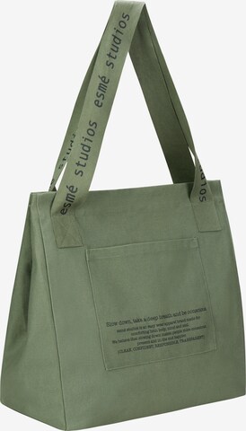 Esmé Studios Nákupní taška 'Alana' – zelená: přední strana