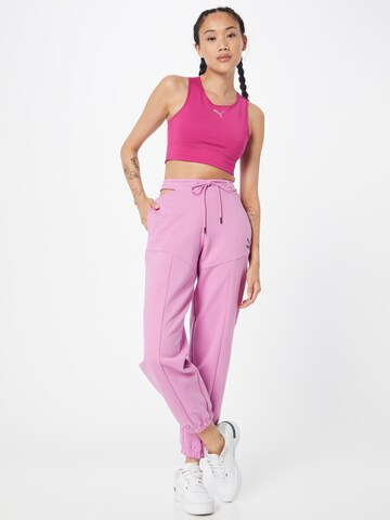 PUMA Tapered Pants in Purple