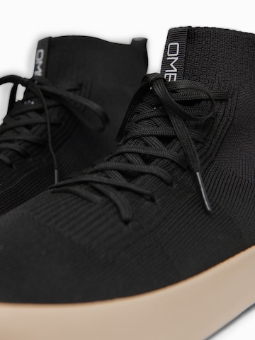 Ombre Sneakers hoog in Zwart