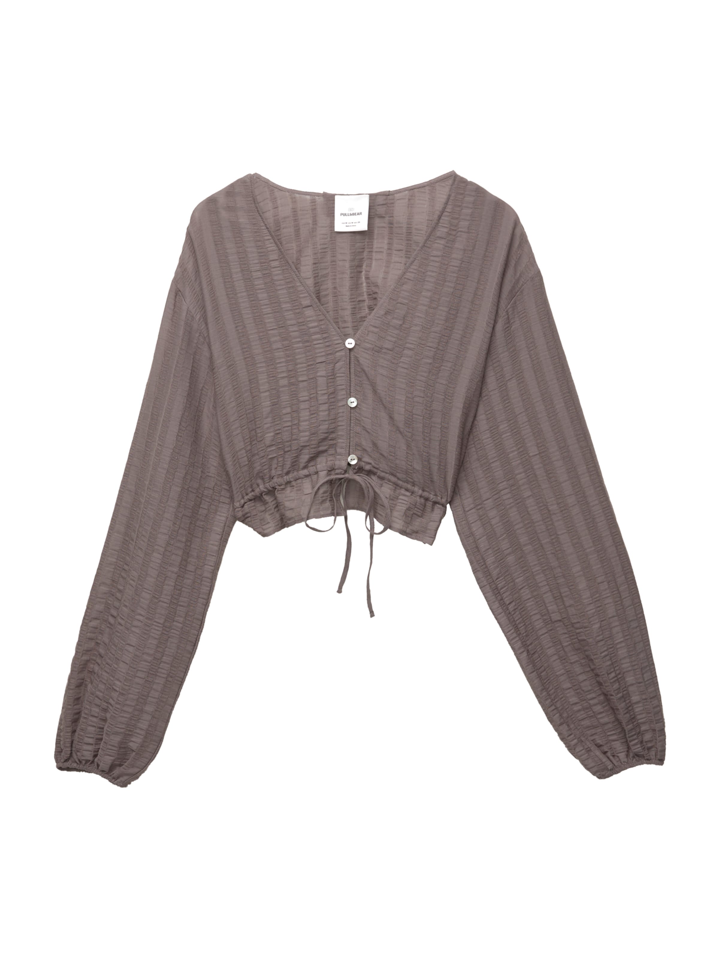 Pull&Bear Blúzka - Hnedá: predná strana